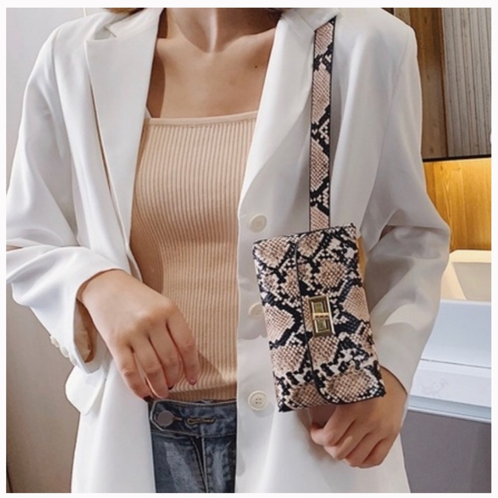 Snake Print Fanny Bag